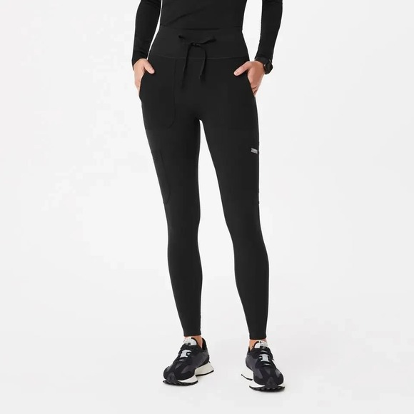Figs Pants - FIGS Skinny Leg Scrub Legging Black Large Women's NWT